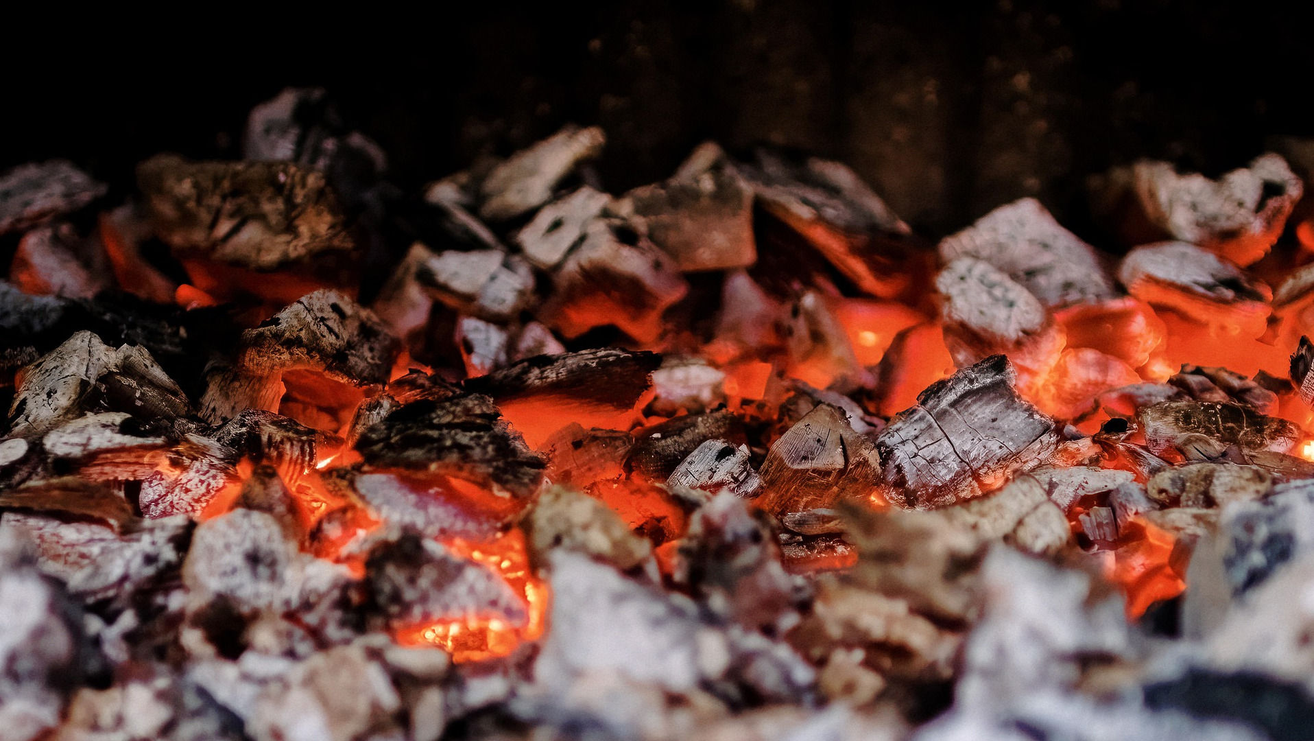 Ashes from a fire