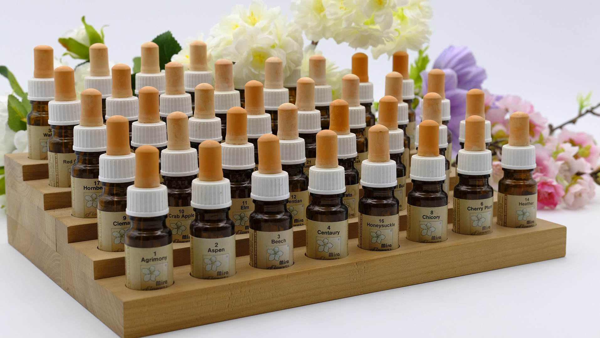 Various homeopathic remedies.