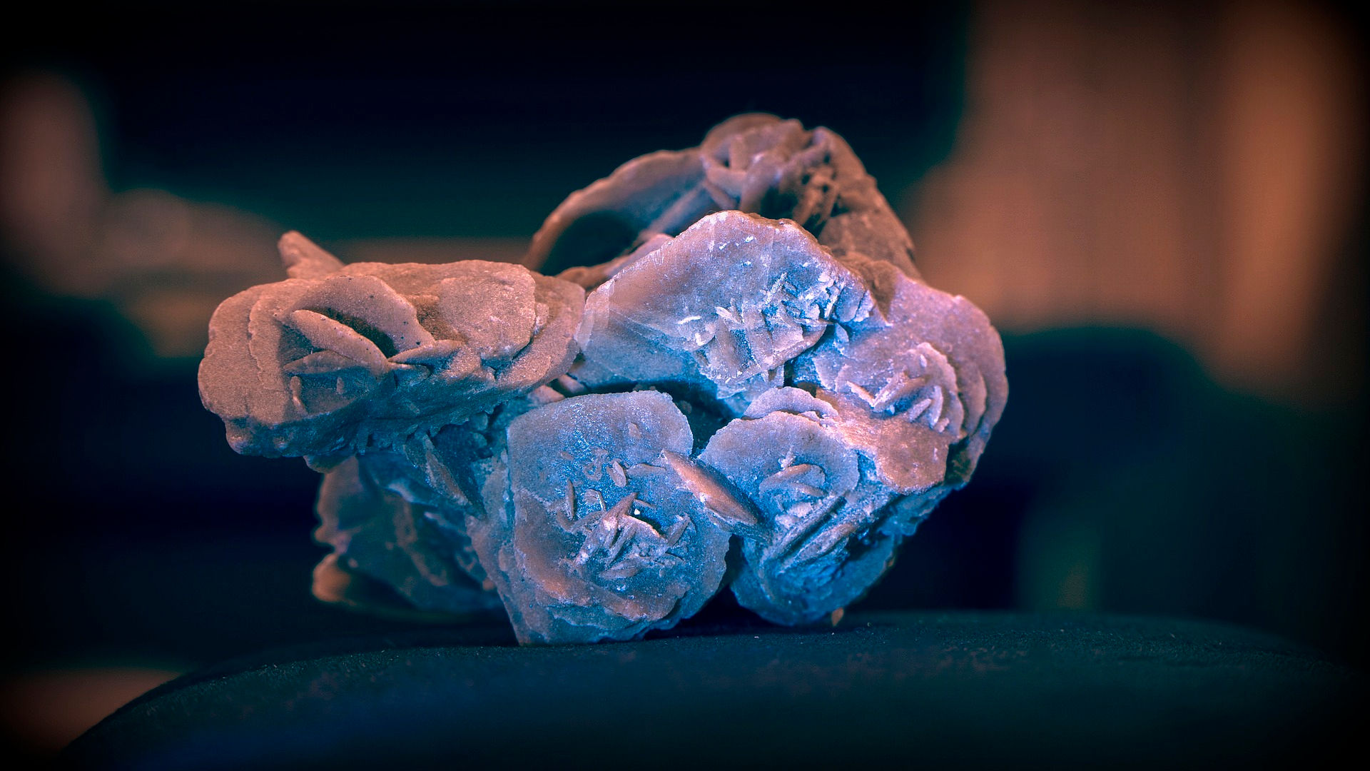 Image of minerals from salt mine
